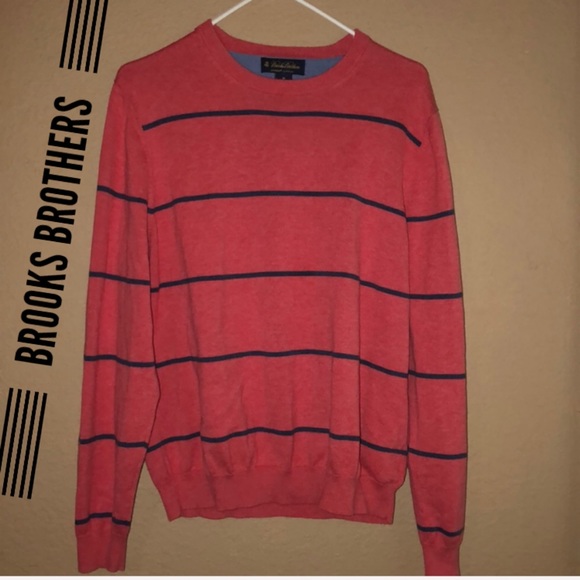 Brooks Brothers Other - Brooks Brothers pullover sweater coral/blue sz M